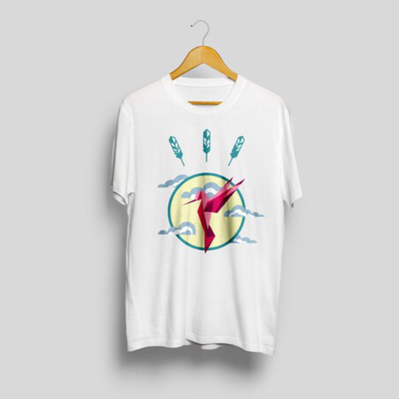 T-shirt imprimÃ© colibri