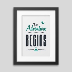 Affiche encadrÃ©e The adventure begins